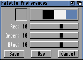 Appearance in Workbench 2.04 (Pallette Preferences)