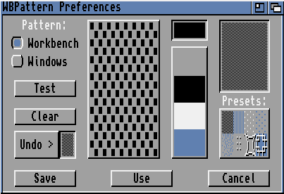 Appearance in Workbench 2.04 (WBPattern Preferences)