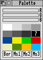 Appearance in RISC OS 3.11 (Palette)