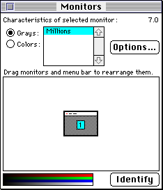 Display in System 7.0 (Monitors)