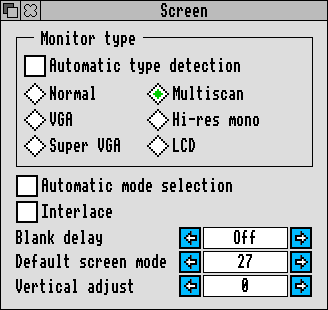 Display in RISC OS 3.11 (Screen)