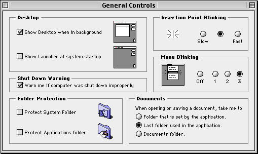 General in Mac OS 8.0