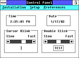 General in Windows 2.03 (Control Panel)