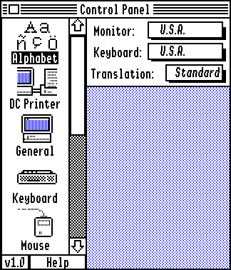 International in GS/OS 5.0.4 (Alphabet)