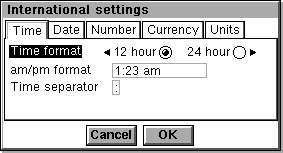 International in EPOC R5/Psion Revo (International settings)