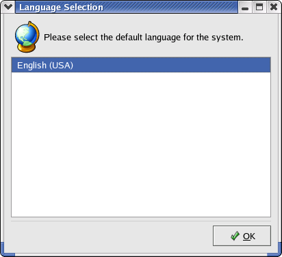International in GNOME 2.2.0 in RedHat 9 (Language Selection)