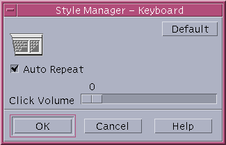 Keyboard in CDE 1.5 in Solaris 9 (Style Manager – Keyboard)