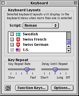 Keyboard in Mac OS 9.0 (Keyboard)