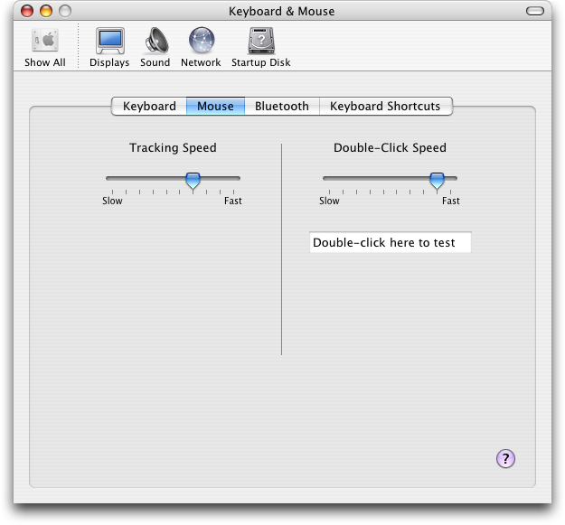Mouse in Mac OS X Panther (Keyboard & Mouse)