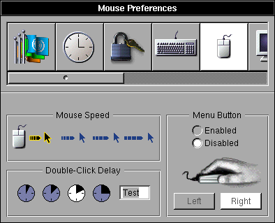 Mouse in OPENSTEP 4.2 (Pointing Device Devices)