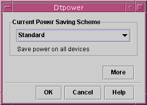 Power management in CDE 1.5 in Solaris 9