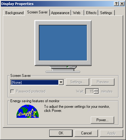 windows 2000 screensaver