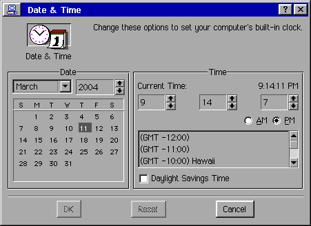 Time and date in BreadBox Ensemble Lite (Date & Time)