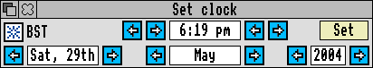 Time and date in RISC OS 3.11