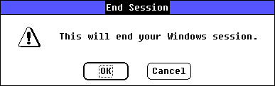Shutdown window in Windows 2.03 (End Session)