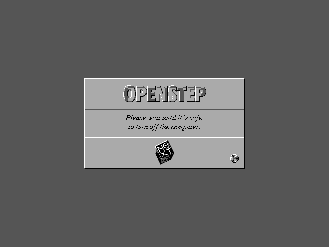 Shutting down in OPENSTEP 4.2