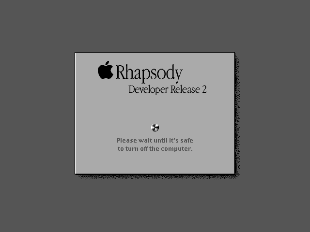 Shutting down in Rhapsody DR2