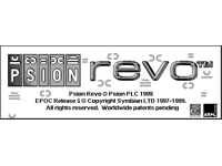 Welcome splash in EPOC R5/Psion Revo