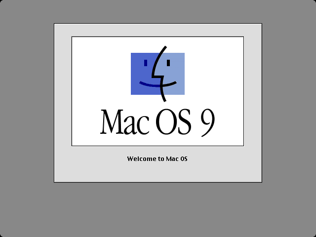 Welcome splash in Mac OS 9.0