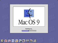 Welcome splash in Mac OS 9.0