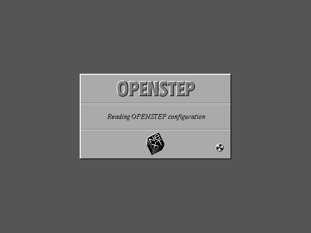 Welcome splash in OPENSTEP 4.2