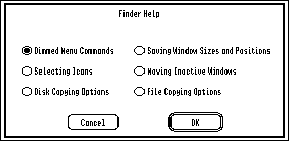 Help in GS/OS 5.0.4 (Finder Help)