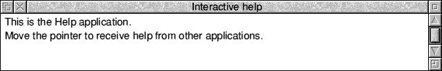 Help in RISC OS 3.7 (Interactive help)