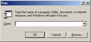 Run in Windows Me (Run)