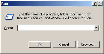 Run in Windows Server 2003 Web (Run)