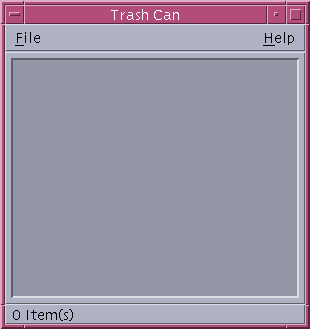 Trash can in CDE 1.5 in Solaris 9 (Trash Can)