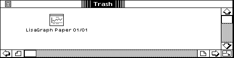 Trash can in Lisa OS 3.1