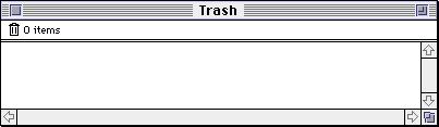 Trash can in System 7.0 (Trash)