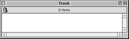 Trash can in Mac OS 8.0 (Trash)