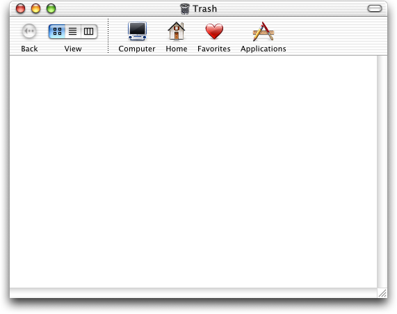 Trash can in Mac OS 10.1 (Trash)