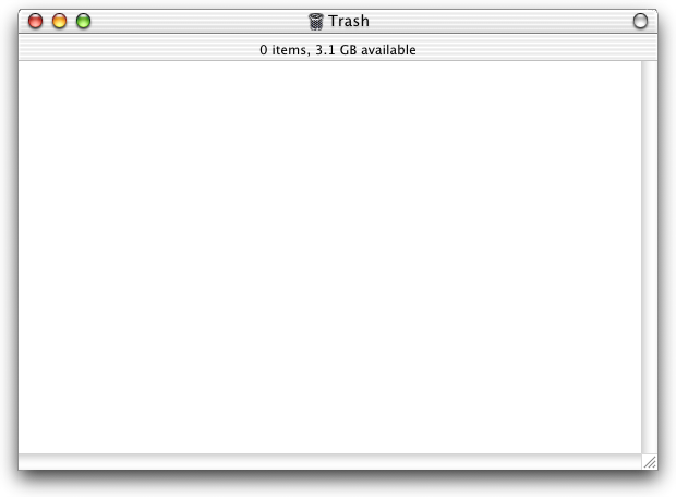 Trash can in Mac OS X DP 3 (Trash)