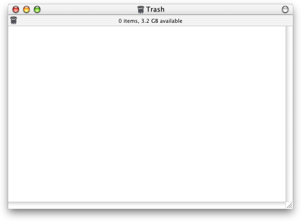 Trash can in Mac OS X DP 4 (Trash)