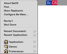 Application manager in BeOS R5.0.1 PE