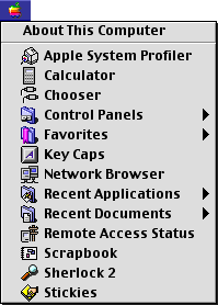 Application manager in Mac OS 9.0