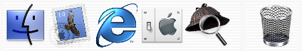 Application manager in Mac OS X DP 4 (Dock)