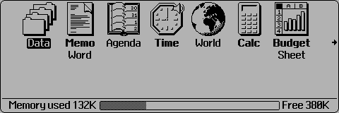Application manager in Sibo/Psion Series 3a