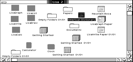 File manager in Lisa OS 3.1