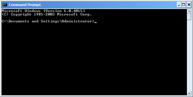 Command prompt in Longhorn 4015 (Command Prompt)