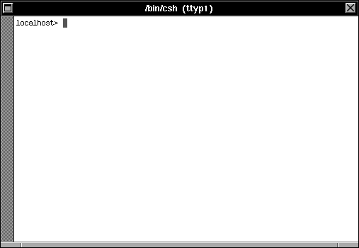 Command prompt in OPENSTEP 4.2 (Terminal)