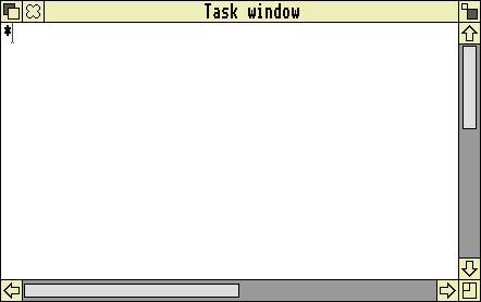 Command prompt in RISC OS 3.11 (Task window)