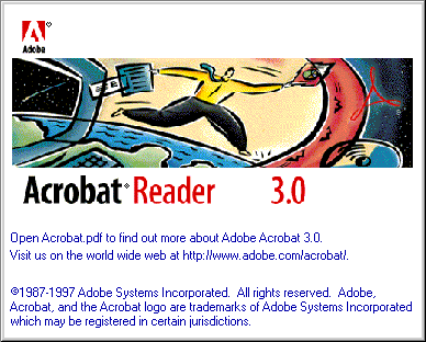 Splash in Adobe Acrobat Reader 3.0