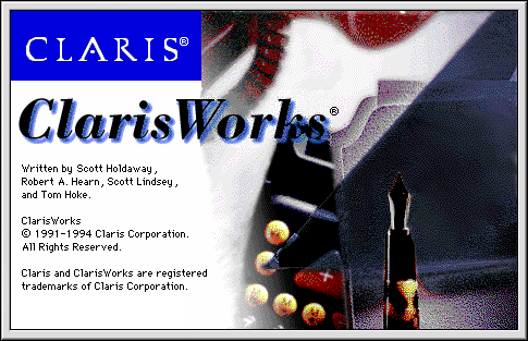 Splash in ClarisWorks 3.0