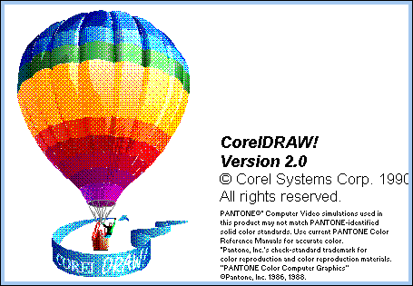 Splash in CorelDRAW! 2.0