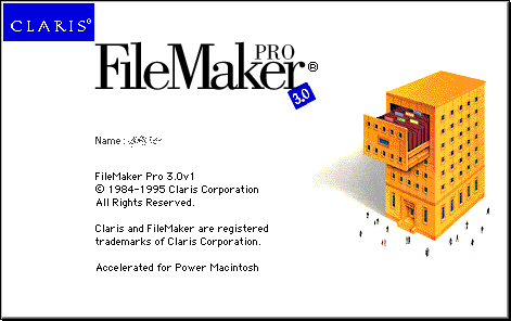 Splash in FileMaker Pro 3.0