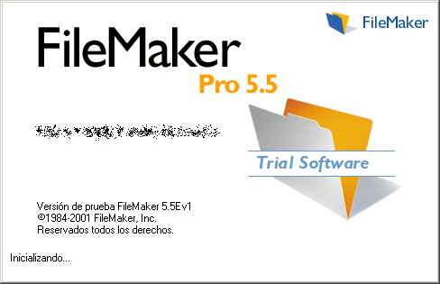 Splash in FileMaker Pro 5.5