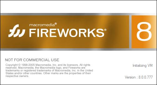 Splash in Macromedia Fireworks 8